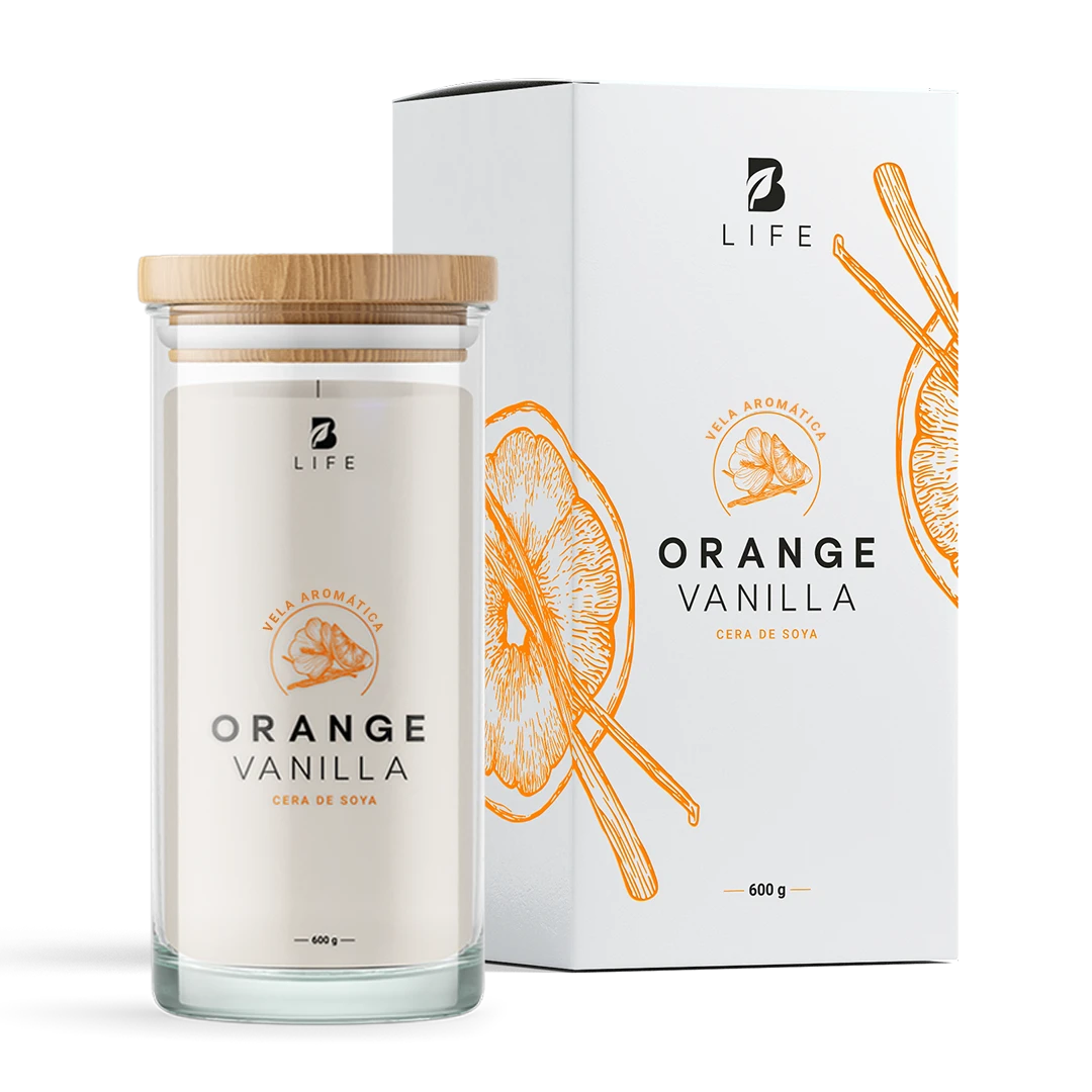 Orange Vanilla Aromatic Candle | Vela Aromática Vainilla Naranja 600 g