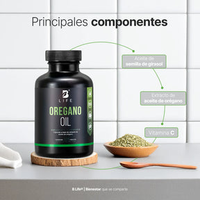 Aceite de Orégano con Carvacrol y Vitamina C | 300 mg por porción