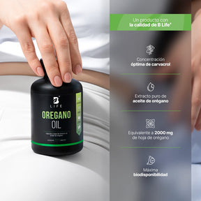 Aceite de Orégano con Carvacrol y Vitamina C | 300 mg por porción
