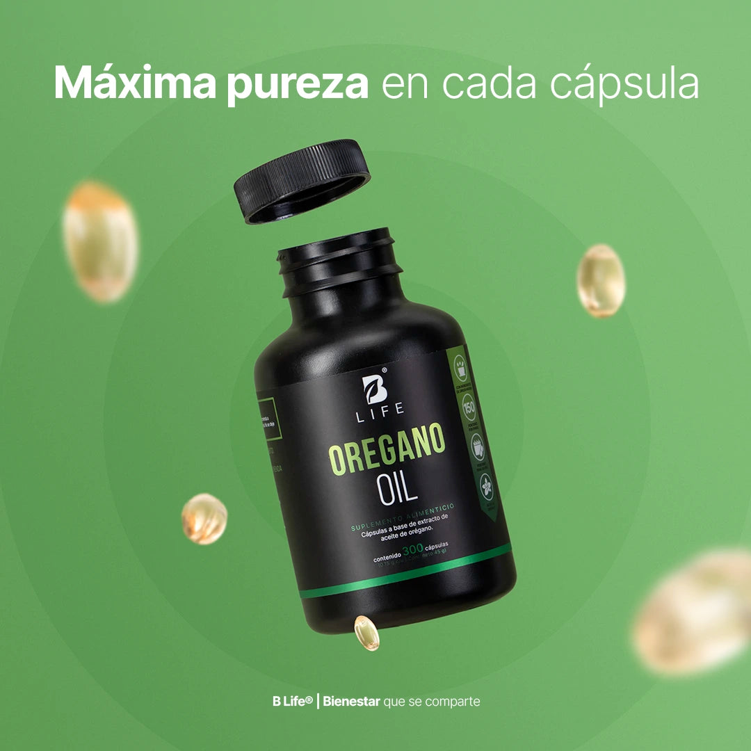 Aceite de Orégano con Carvacrol y Vitamina C | 300 mg por porción