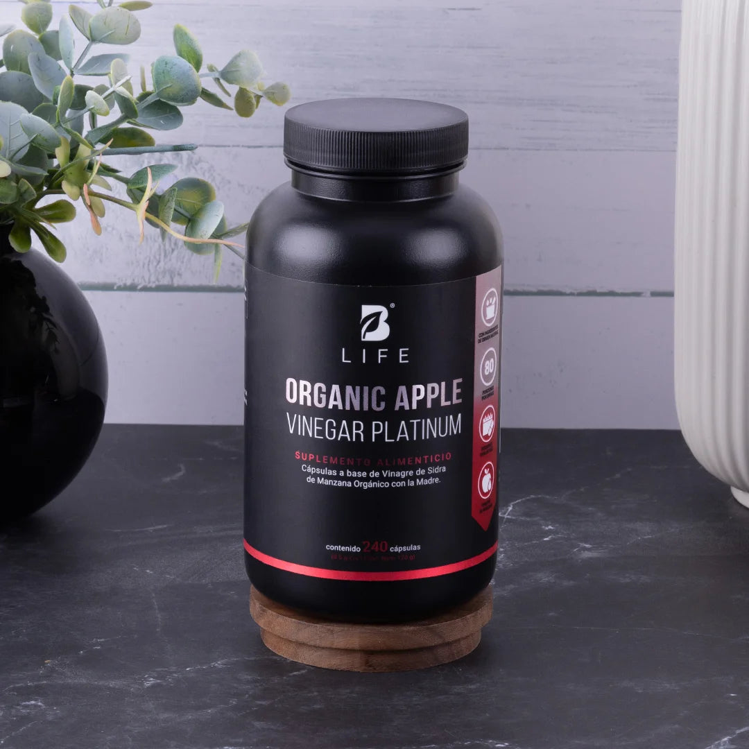 Vinagre de Manzana Orgánico con Cultivo “La Madre” | Fórmula Platinum | 240 cápsulas