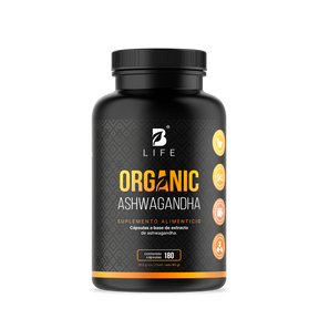 Ashwagandha Orgánica | 1000 mg por porción | 180 cápsulas