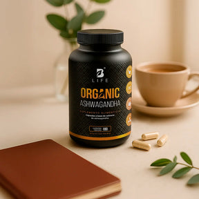 Ashwagandha Orgánica | 1000 mg por porción | 180 cápsulas
