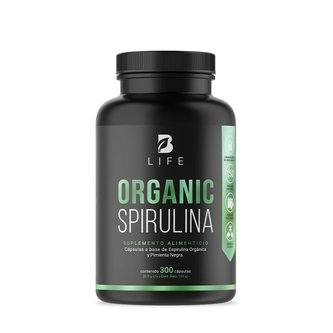 Espirulina Orgánica | Fórmula con Pimienta Negra | 1000 mg por porción