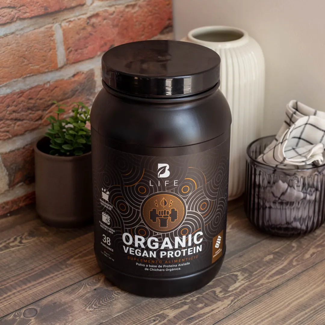 Proteína Orgánica Vegana sabor Chocolate | Sin azúcar Añadida | 3 Libras