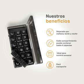 Pastillero Standard B Life. Organizador Semanal de Cápsulas