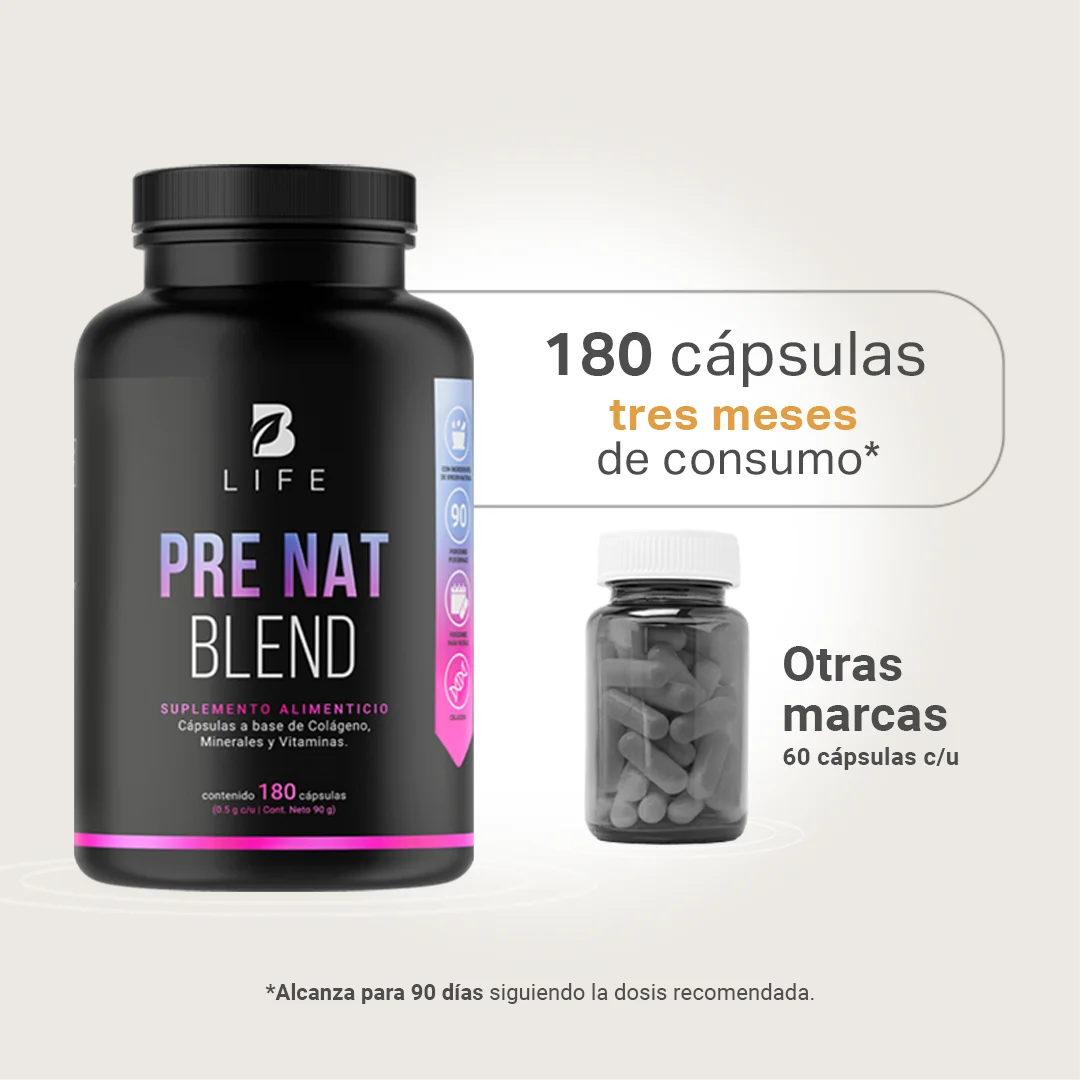 Multivitamínico con Ácido Fólico, Calcio, Vitaminas, Colágeno Hidrolizado y Magnesio | 180 Cápsulas