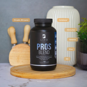 Fórmula para Hombre con Ciruelo Africano, Selenio, Semilla de Calabaza, Cúrcuma, Zinc y Vitamina D3 | 1000 mg por Porción | B Life