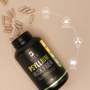 Cápsulas de Psyllium Husk | 2000 mg por Porción | 240 Cápsulas