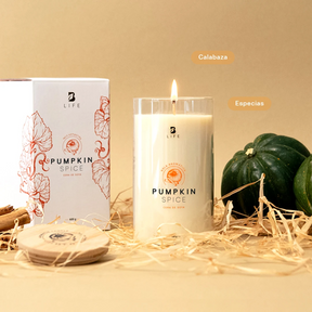 Pumpkin Spice Aromatic Candle | Vela Aromática Calabaza y Especias 600 g