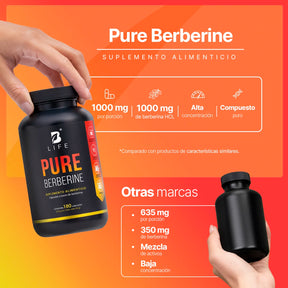 Berberina HCL Pura | 1000 mg por porción