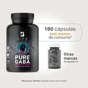 Gaba Pura | 500mg por porción | 180 cápsulas
