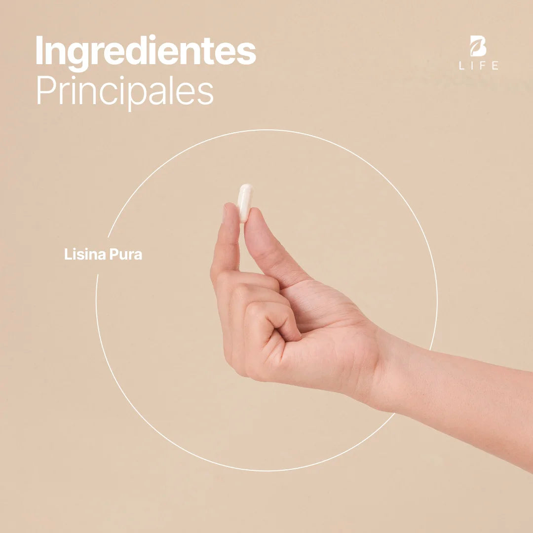 Lisina Pura | 240 cápsulas | 1400 mg por porción