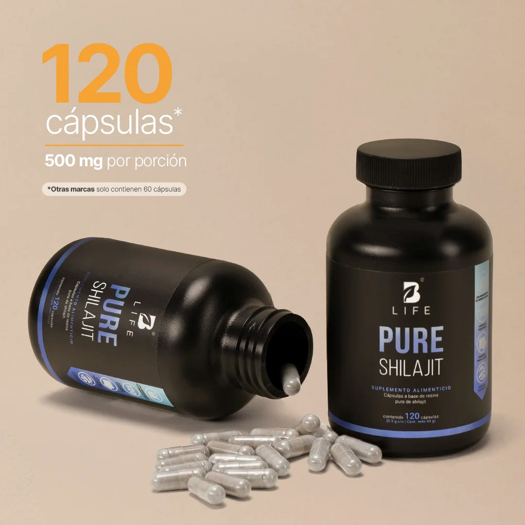 Shilajit Puro | Alta Pureza | 120 cápsulas