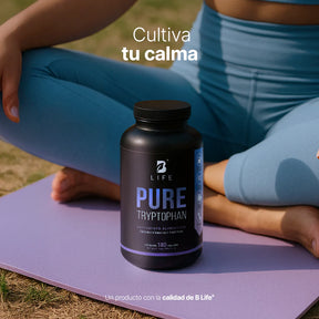 Pure Tryp-tophan | 180 cápsulas | 500 mg por Porción | Aminoácido Esencial