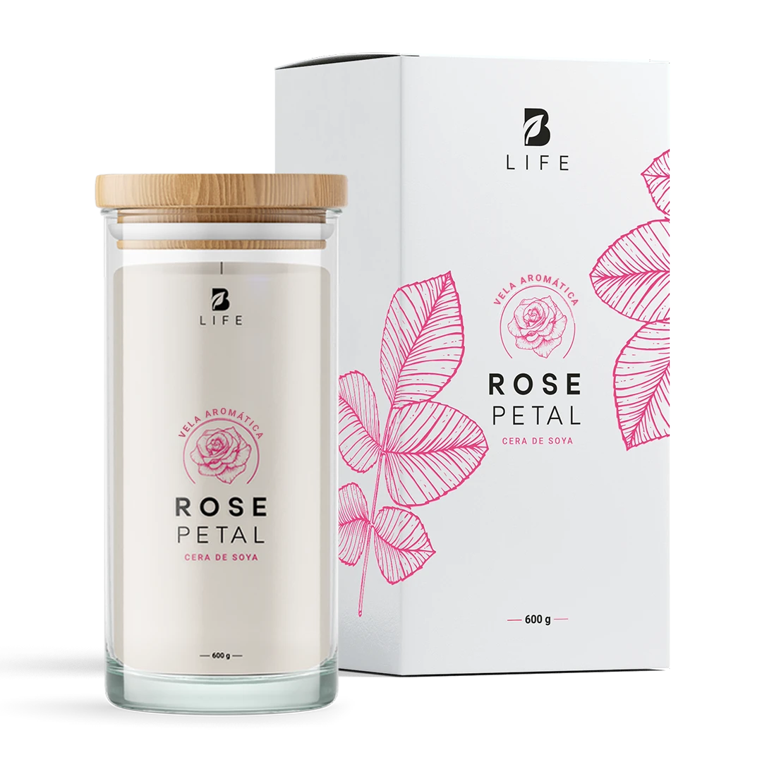 Rose Petal Aromatic Candle | Vela Aromática Pétalos de Rosa 600 g