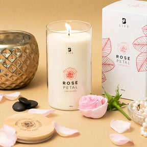 Rose Petal Aromatic Candle | Vela Aromática Pétalos de Rosa 600 g