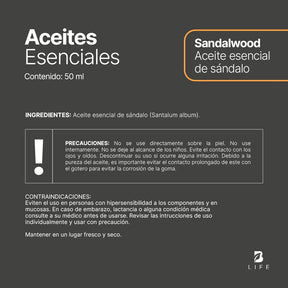 Sandalwood Essential Oil | Aceite Esencial de Sándalo 50 ml