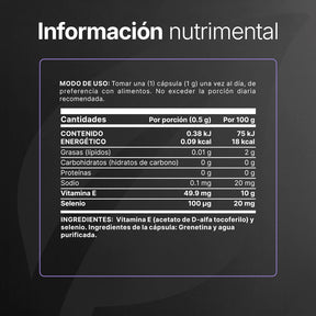 Selenio | Enriquecida con Vitamina E