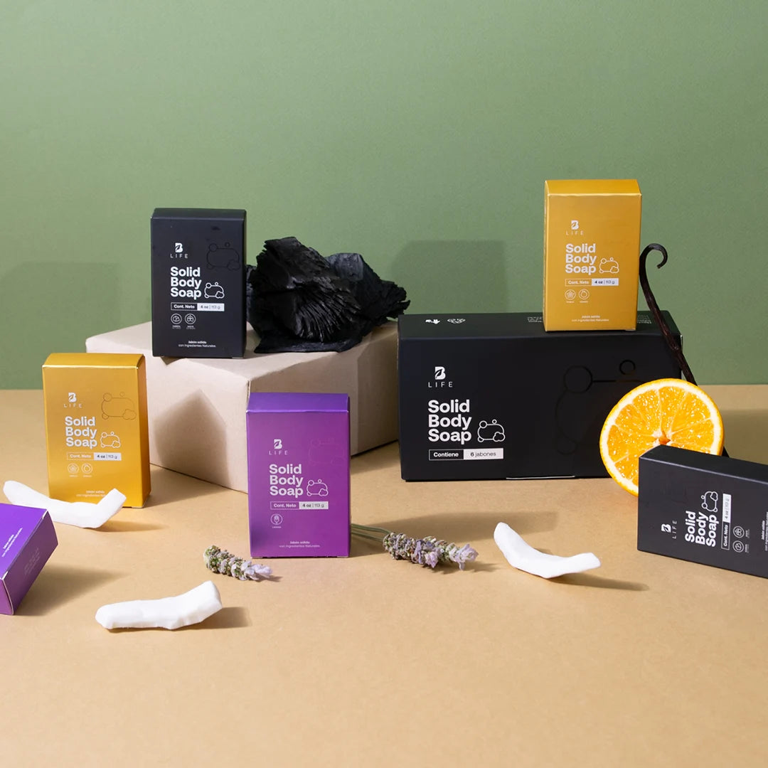 Solid Body Soap | Set de 6 Jabones Naturales en Barra 113 g c/u