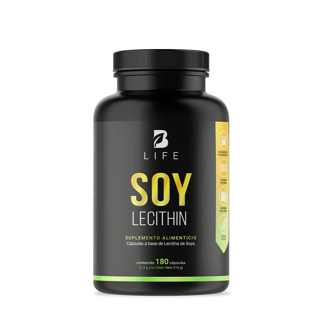 Lecitina de Soya Natural | 180 cápsulas | 1200 mg por Porción