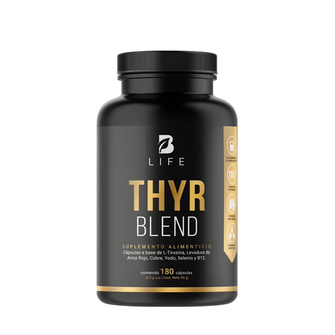 Mezcla de L-Tirosina, Cobre, Selenio, Yodo, Levadura de Arroz Rojo y B12 | 180 cápsulas