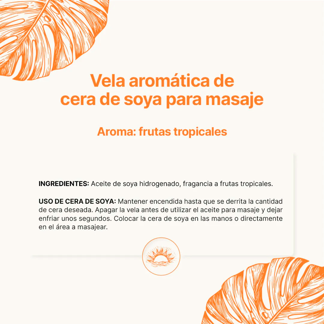 Tropical Sunset Aromatic Candle | Vela Aromática Frutas Tropicales 600 g