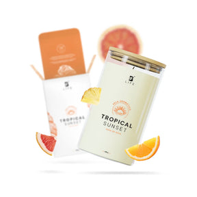 Tropical Sunset Aromatic Candle | Vela Aromática Frutas Tropicales 600 g