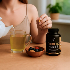 Cúrcuma con Jengibre | adicionado con Aceite de Coco y Pimienta Negra | 1400 mg por Porción