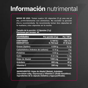 Mezcla con Hojas de Abedul, Arándano y Vitamina C