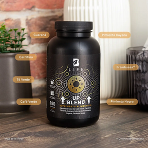Mezcla de Café Verde, Carnitina, Té Verde, Guaraná, Cetonas De Frambuesa y Cayena | 180 cápsulas
