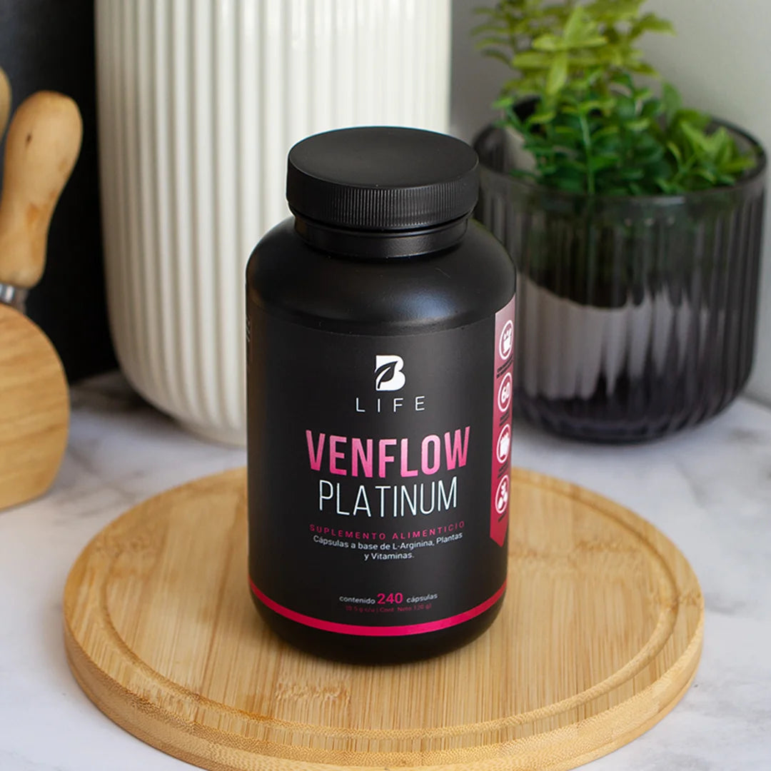 Mezcla Platinum con L-Arginina, Resveratrol, Ajo negro, Jengibre y Vitaminas | 240 cápsulas