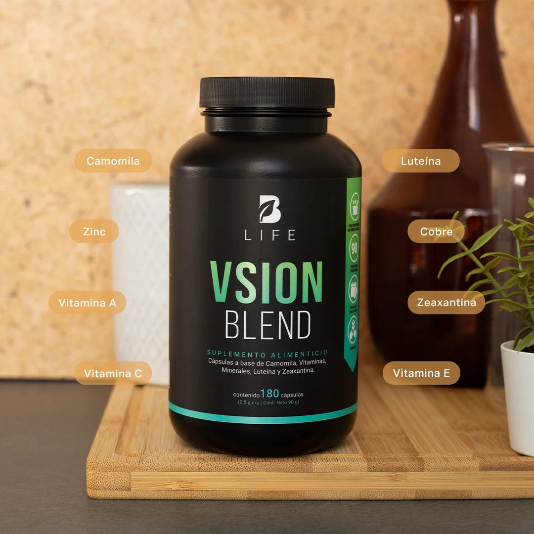 Mezcla de Camomila, Luteína y Zeaxantina | con Vitamina A, C, E, Zinc y Cobre