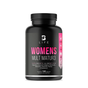 Multivitamínico para Mujer de Más de 40 Años | Con Colágeno, Maca, Inositol y Probióticos | 1000 mg por porción