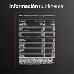 Multivitamínico para Mujer de Más de 40 Años | Con Colágeno, Maca, Inositol y Probióticos | 1000 mg por porción
