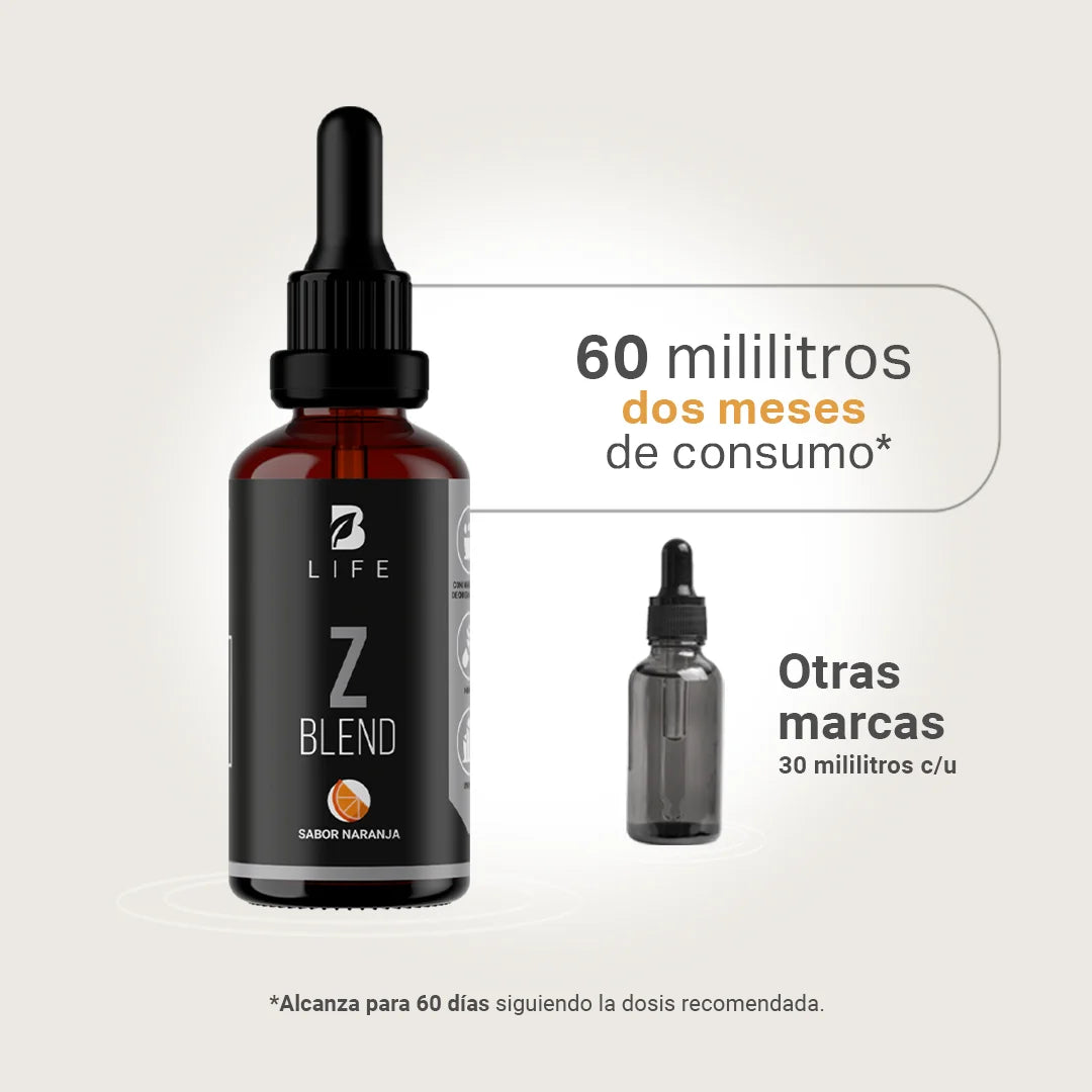 Zinc Gotas | con Vitamina C y Equinácea | sabor Naranja | 60 pociones